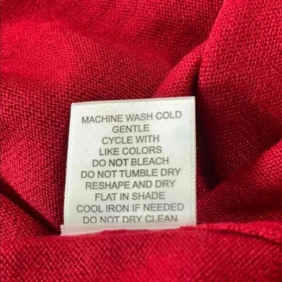 Jeanne Pierre Red Cashmere Infused Sweater​​ - Picture 11 of 11